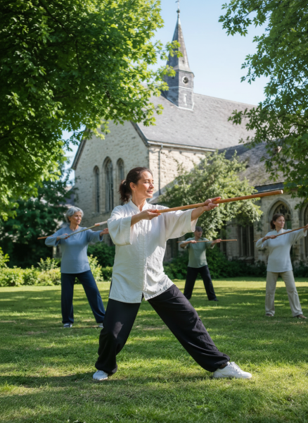 Bild Taiji am Kloster Saarn